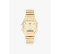 Casio Mens Casio Vintage Stainless-Steel Quartz Watch 41mm Gold