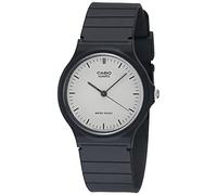 Casio Men's Classic Analog MQ24-7E Black Resin Quartz Watch with White Dial