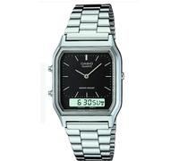 CASIO Mens Classic Combi Watch Silver with Black Dial - AQ-230A-1DMQYES