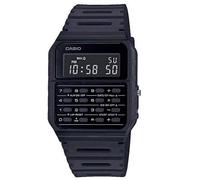 Casio Mens Digital Calculator Retro Dial With Black Plastic Strap Watch