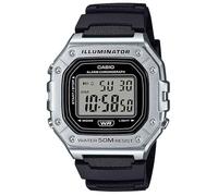 CASIO Men's Digital Watch Black/Steel Color W-218HM-7AVEF