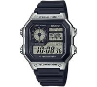 Casio Men's Digital Quartz Watch with Plastic Strap AE-1200WH-1CVEF, Black