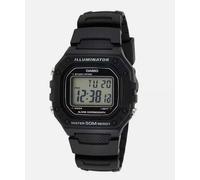 CASIO Mens Digital Sports Watch Alarm Chronograph 50M Black Resin - W-218H-1AVEF