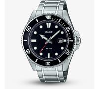 Casio Mens Diver Black & Silver Watch MDV-107D-1A1VEF