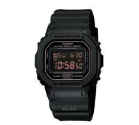 Casio Men's DW5600MS-1 Black Rubber Quartz Watch with Black Dial