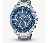 Casio Mens Edifice Silver & Blue Dial Chronograph Watch EFR-552D-2AVUEF