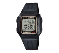 Casio Men's F201WA-9A Black Resin Quartz Watch with Digital Dial