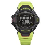 Casio Men's G-Shock Move GBD-H2000 Series, Multisport (Run, Bike, Swim, Gym Workout), GPS + Heart Rate Watch, Quartz Solar Assisted Black Watch with Volt Yellow Resin Strap, Volt Yellow, G-Shock Move,