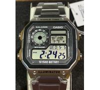 Casio Digital LCD Watch with World Time Alarm Timer Stopwatch - AE-1200WHD-1AVEF
