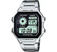 Casio Digital LCD Watch with World Time Alarm Timer Stopwatch - AE-1200WHD-1AVEF