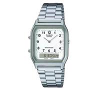Casio Mens/ladies Classic Digital White Dial Bracelet Watch AQ-230A-7BMQ