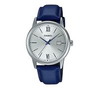 CASIO Men's Leather Band Wrist Watch MTP-V002L-2B3 | Classic Design, Date Displa