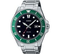 Casio Men's MDV-107D-3AVEF Collection 50mm Quartz Watch in Silver Casio Silver One Size