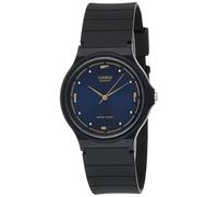Casio Men's MQ76-2A Black Resin Quartz Watch with Blue Dial