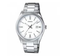 Casio Unisex Watch Stainless Steel White Dial MTP-1302PD-7A1VEF, 44.2 Mm