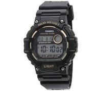 Casio Men's Mud Resistant Stainless Steel Quartz Watch with Resin Strap, Black, 27.6 (Model: TRT-110H-1A2VCF)