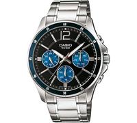 Casio Men's Multi Dial Quartz Watch with Stainless Steel Strap MTP-1374PD-2AVEF