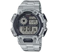 Casio Mens Quartz Watch, Digital Display and Stainless Steel Strap AE-1400WHD-1AVEF