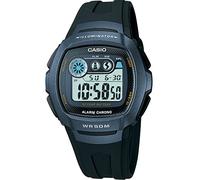 CASIO Men's Quartz Watch with Grey Dial Digital Display and Black Resin Strap W-210-1BVES