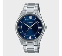 Casio Men's Quartz Wrist Watch MTP-V005D-2B5 - Elegant Blue Dial with Stainless