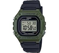 Casio Men's W-218H-1AVCF Classic Digital Display Quartz Black Watch
