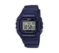 Casio Men's W-218H-1AVCF Classic Digital Display Quartz Black Watch, Blue, Digital