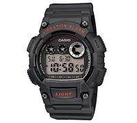 Casio Men's W735H-8AVCF Super Illuminator Black Watch, Black, W-735H-8AV