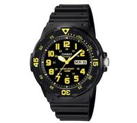 Casio Men's Watch Black Yellow MRW-200H-9BV