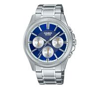 Casio Mtp1375d2a1vd 42mm 5atm Quartz Analogical Watch Silver Men