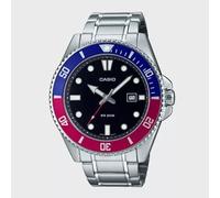 CASIO Men's Wrist Watch MDV-107D-1A3 | 200M Water Resistance, Unidirectional Rot