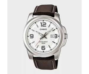 CASIO Men's Wrist Watch MTP-1314L-7A | Classic Style, Analog Display, Leather Ba