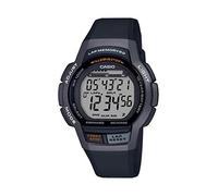 Casio Men's WS- 1000H- 1AVCF 10- Year Battery Digital Display Quartz Black Watch, Black/Black