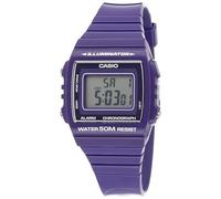 CASIO Model Clock. W-215H-6 Purple Illuminator, Chrono, Alarm, Led Light, WR50 ** Original Box Brand