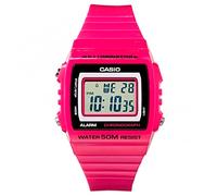 CASIO Model Wat. W-215H-4 Fucsia Illuminator, Chrono, Alarm, Led Light, WR50 ** Original Box Brand