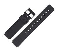 Casio MQ-104 Watch Strap 16 mm Plastic Black, black, 16 mm, Classic