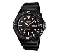 Casio MRW-200 Standard Quartz Wristwatch, Men's, Overseas Model, Black x Gold MRW-200H-1EV