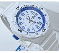 CASIO MRW-200HC-7B2V MENS WHITE DIVER ANA WHITE BLUE MARINE SPORTS DIAL WATCH