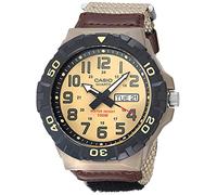 Casio MRW200H Series | Men's Analog Watch | Sporty Design | 100 Meter Water Resistance | Date Display | Rotary Bezel | Regular Time Keeping (HR, Min, SEC, PM, Date, Day) | 3 Year Battery