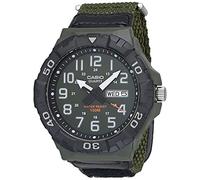 Casio MRW200H Series | Men's Analog Watch | Sporty Design | 100 Meter Water Resistance | Date Display | Rotary Bezel | Regular Time Keeping (HR, Min, SEC, PM, Date, Day) | 3 Year Battery
