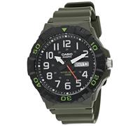 Casio MRW200H Series | Men's Analog Watch | Sporty Design | 100 Meter Water Resistance | Date Display | Rotary Bezel | Regular Time Keeping (HR, Min, SEC, PM, Date, Day) | 3 Year Battery