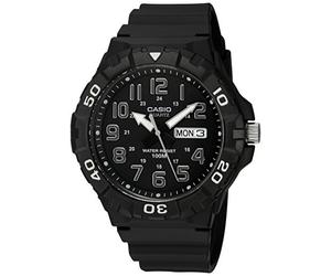 Casio MRW200H Series | Men's Analog Watch | Sporty Design | 100 Meter Water Resistance | Date Display | Rotary Bezel | Regular Time Keeping (HR, Min, SEC, PM, Date, Day) | 3 Year Battery