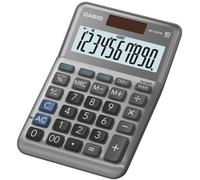 Casio MS-100FM 10 Digit Desktop Calculator Silver MS-100FM-WA-UP