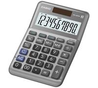 CASIO MS-100FM Desk Calculator 10-Digit, Metal Front, Tax, Cost/Sell/Margin