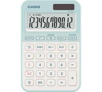 CASIO MS-20YC small desktop calculator with time calculation, light green
