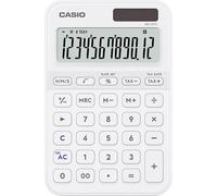 Casio Colorful Desktop Calculator 12 Digit Display White MS-20YC-WE