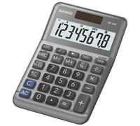 CASIO MS-80F Desk Calculator 8-Digit, Metal Front, Tax, Currency