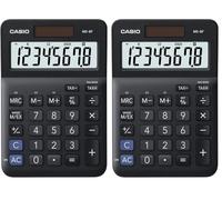 CASIO MS-8F Desk Calculator 8-Digit, Tax, Currency (Pack of 2)