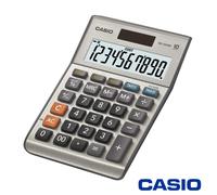 CASIO MS100BM 10-DIGIT DISPLAY CALCULATOR TAX CALCULATIONS DUAL POWER MS-100BM-S
