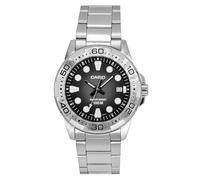 Casio MTD-140D-1AV - Men's Standard Analogue Watch, Black Dial, Stainless Steel, WR 100M, Steel Bracelet, Date