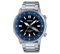Casio MTD130D-1A2 Rotating Compass Ring Steel Black Dial Quartz 100M BNIB
